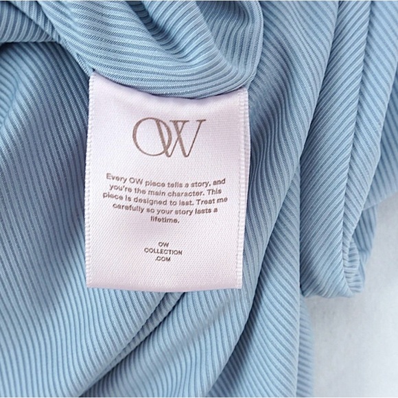 OW Alexis Midi Dress in Ash Blue - Picture 4 of 10